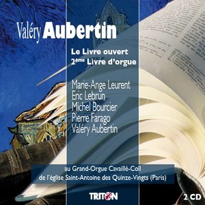 Couverture du cd des oeuvres d'orgue de Valéry Aubertin chez triton
