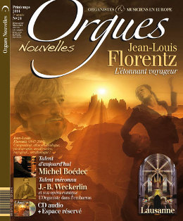 Couverture de la revue «Orgues Nouvelles» sur Jean-Louis Florentz