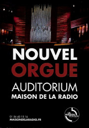 Nouvel Orgue de Radio France, Création 5<sup>ème</sup> sonate pour orgue de Valéry Aubertin